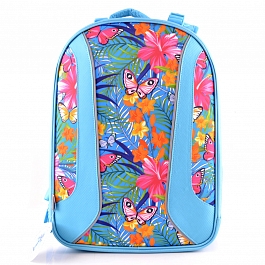 Рюкзак школьный каркасный tropical flower