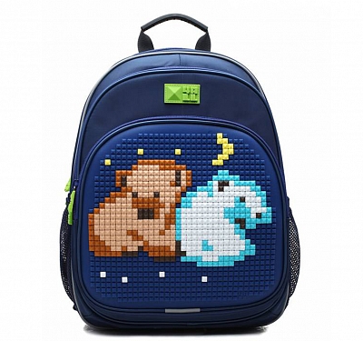 Рюкзак с пикселями синий
