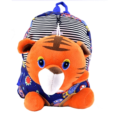 Рюкзак 06 "Тигр" (с игрушкой) текстиль
