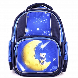 Рюкзак школьный синий