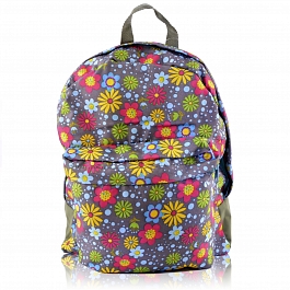 Рюкзак хаки с цветами