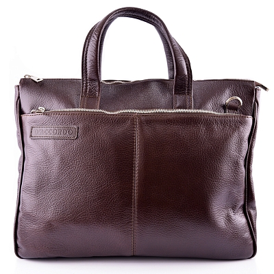 Бизнес-сумка кожаная Галантэя 5617 (976/2136) коричневая