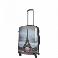 Чемодан Best Bags Б-33340156 принт PARIS BY NIGT 32л