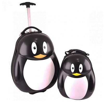 Комплект 2в1 (чемодан/рюкзак) Пингвинчик
