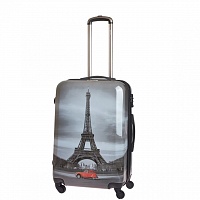 Чемодан Best Bags Б-33340167 принт PARIS BY NIGT 72л